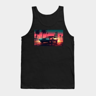 Neon Overdrive - Vaporwave aesthetic Tank Top